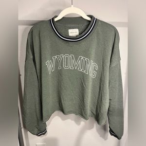 American Eagle Soft Long Sleeve Shirt Womens Size Medium Wyoming Green